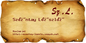 Szántay László névjegykártya
